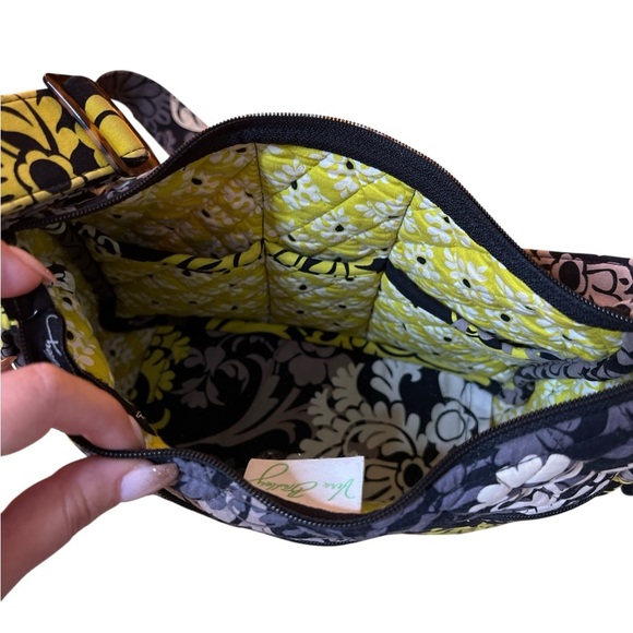 Vera Bradley Hipster Crossbody Bag Blue Green Baroque Floral Adjustable Strap - Picture 5 of 10